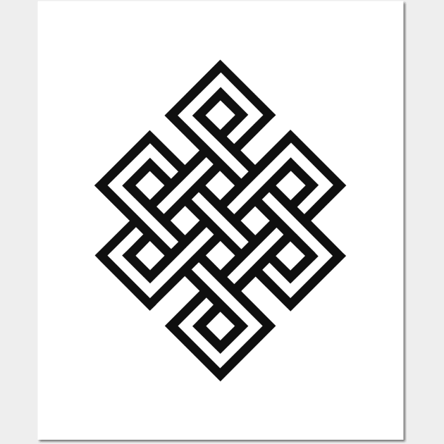 Karma Endless Knot Wall Art by OutlineArt